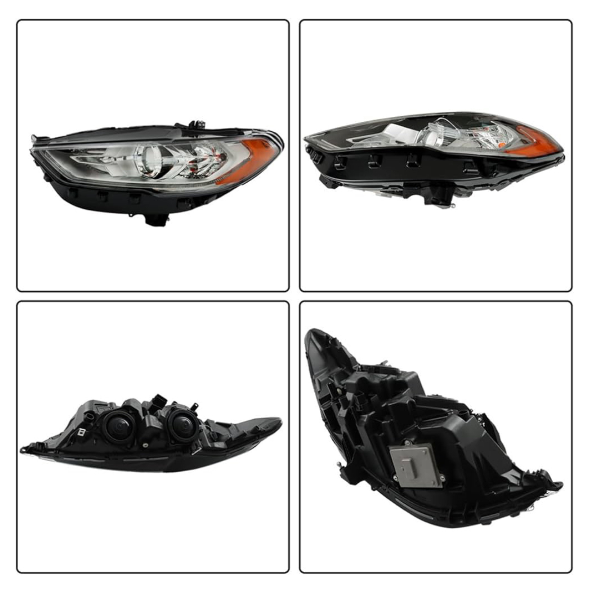 Headlight Set Replacement for Fusion 2017 2018 2019 Halogen Headlight - Image 4