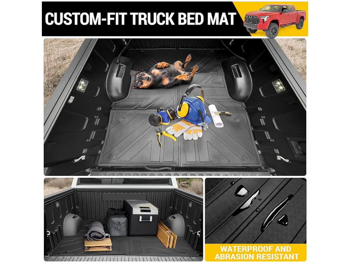 Truck Bed Mat Compatible with 2022 2023 2024 Toyota Tundra CrewMax 5.5FT Short Bed Liner - Image 2