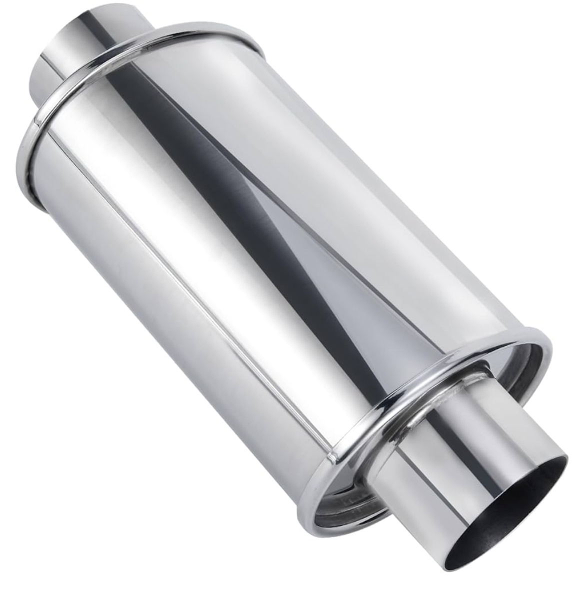 2.25 Inch Ultra Quiet Resonator, 304 Stainless Steel Exhaust