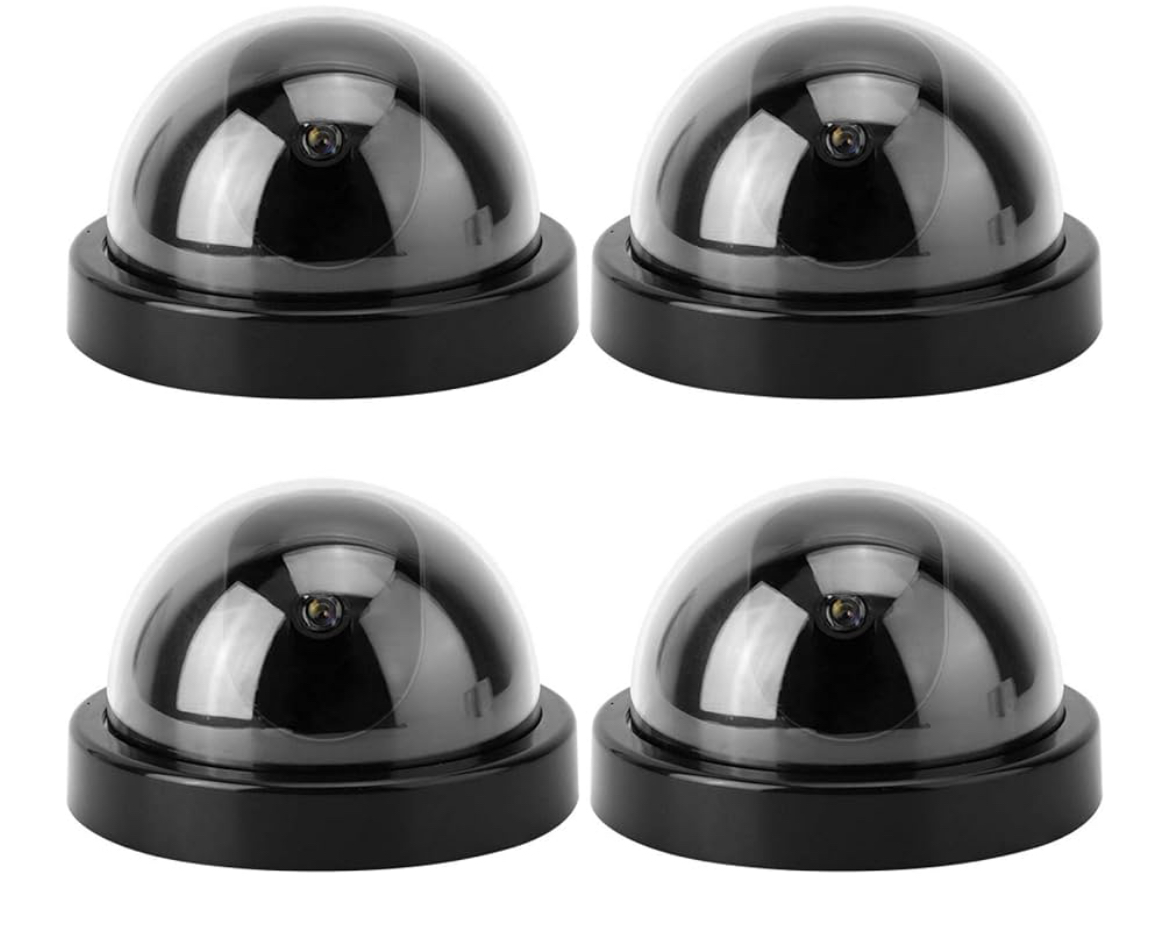 4pcs Dome Simulation Dummy Fake Security Camera
