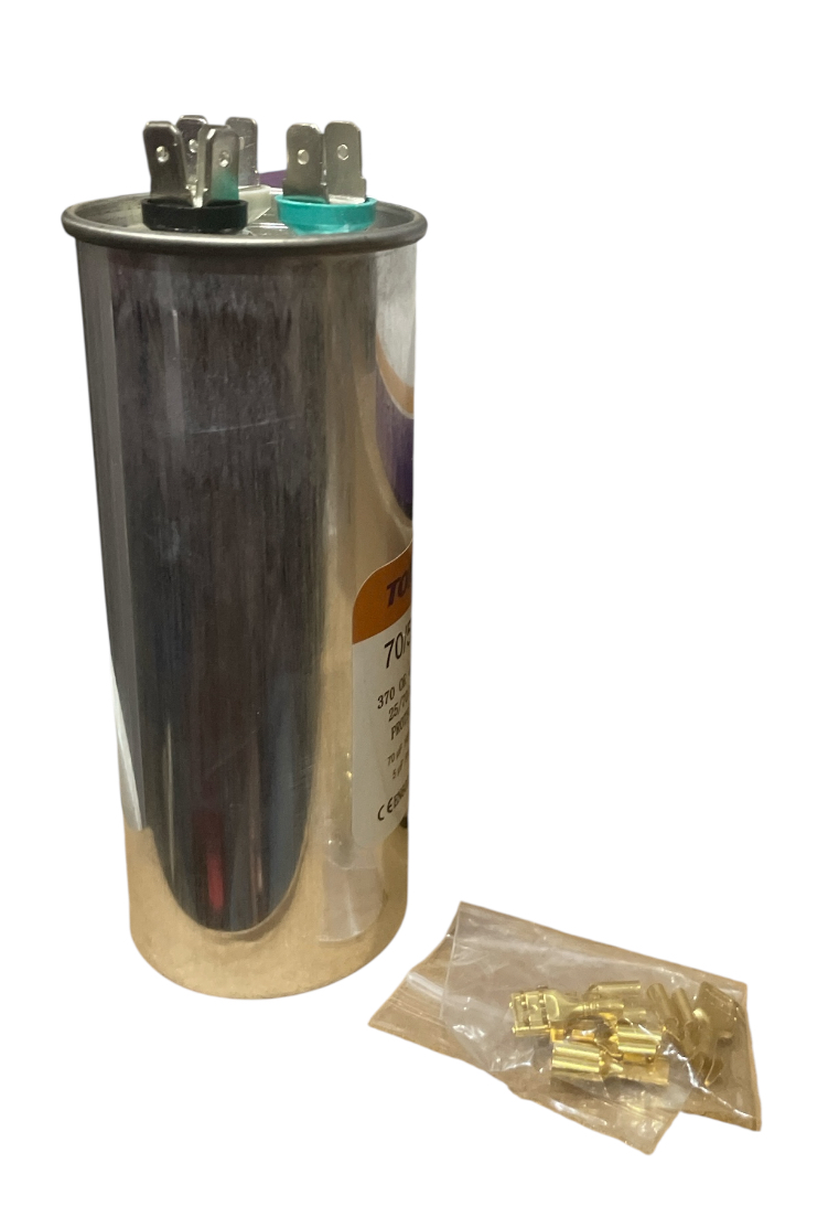70+5 MFD 70/5 uF ±5% 370VAC/440 Volt CBB65 Dual Run Round Capacitor for AC. for Condenser Straight Cool or AC Motor and Fan Starting - Image 2