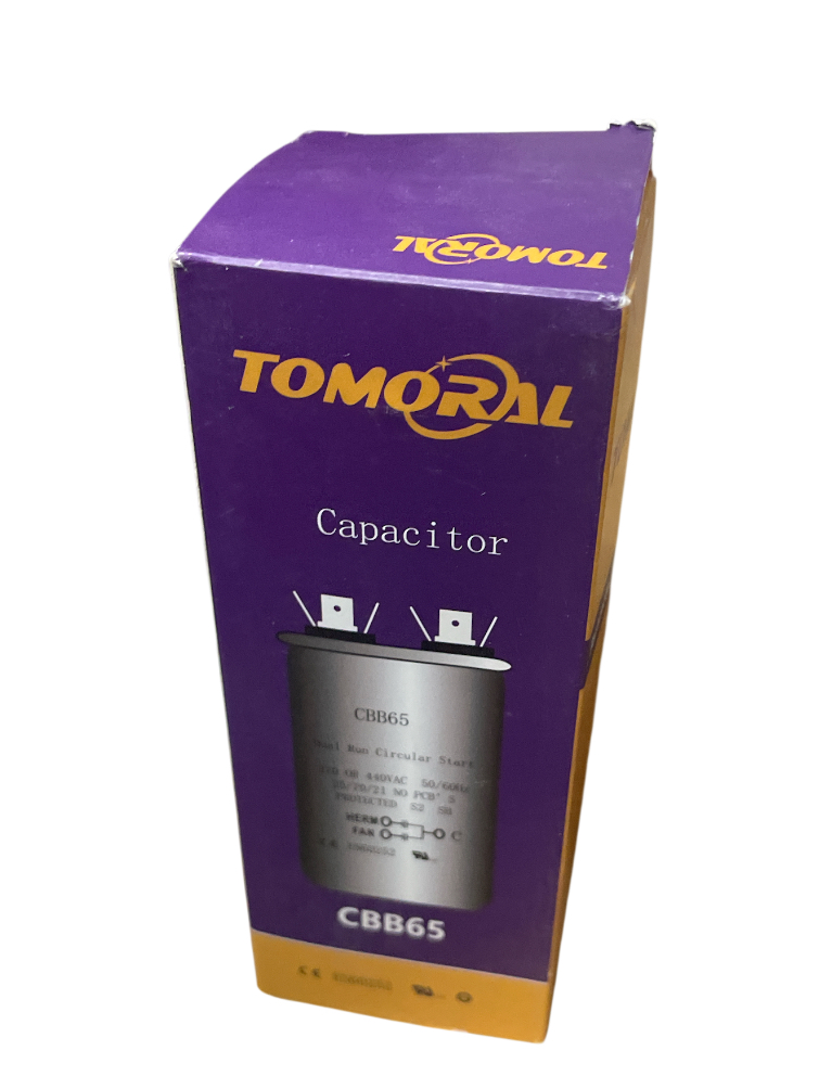 70+5 MFD 70/5 uF ±5% 370VAC/440 Volt CBB65 Dual Run Round Capacitor for AC. for Condenser Straight Cool or AC Motor and Fan Starting