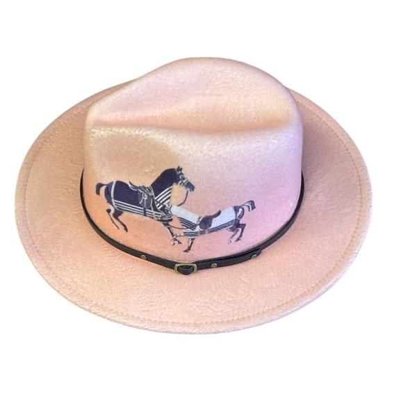 Men & Women Wide Brim Wool Felt Fedora Hat